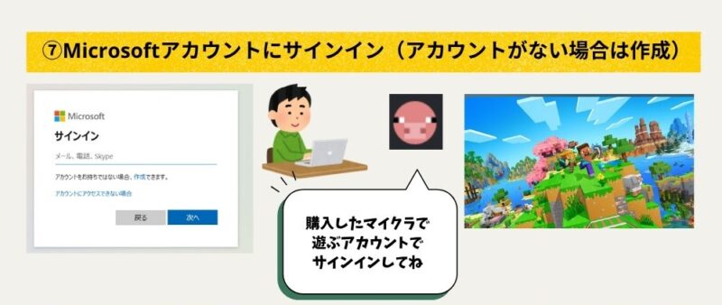 マイクラPC版「オンラインコード版)コード引き換え手順⑤