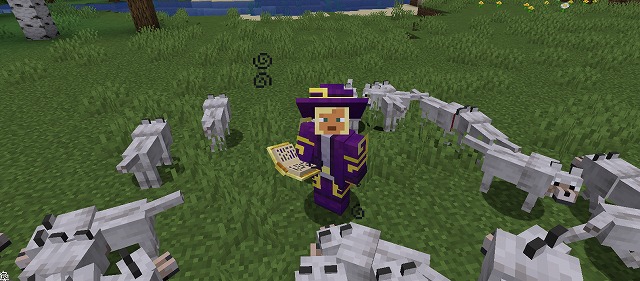 【Ars Nouveau MOD】オオカミを召喚する魔法。敵を攻撃してくれます。