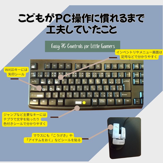 こどもがPC操作に慣れるまで工夫していたこと