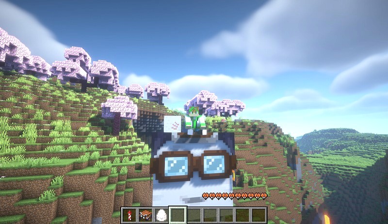 Minecraft BSL Shader RTX5060 影MODのプレイ画像